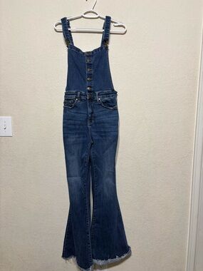 Judy Blue Indigo Denim Flared Overalls